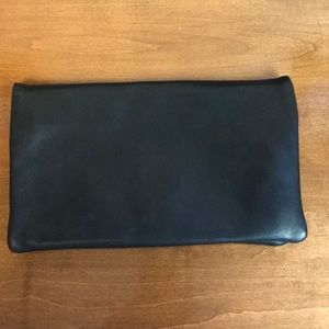 Ann Taylor - Black leather clutch